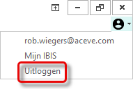 Accountmenu - uitloggen
