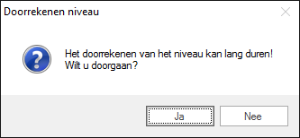 Doorrekenen niveau