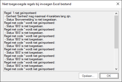 Invoegen bestand, logging