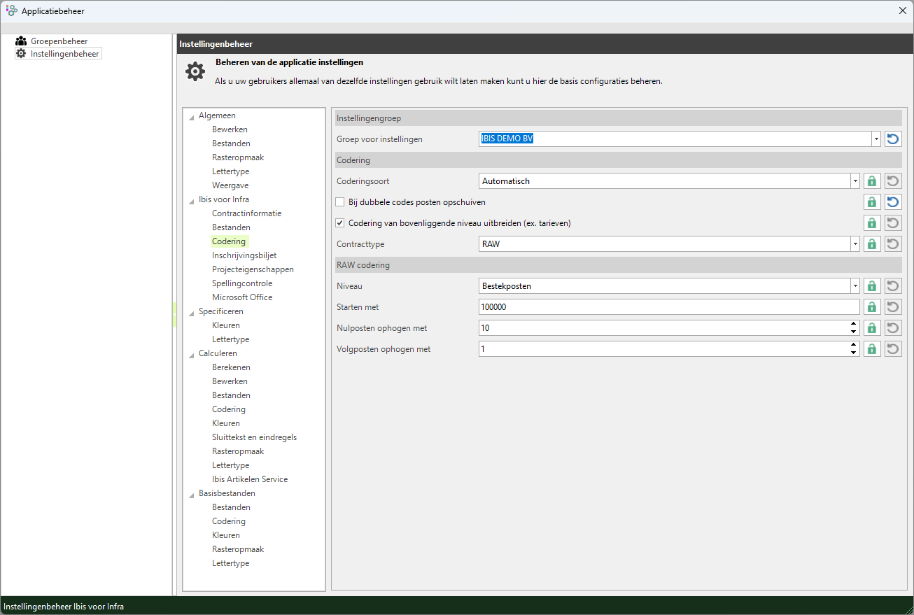 Instellingenbeheer - IvI - Codering - RAW