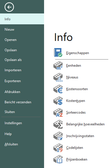 Lint Bestand Eigenschappen Calc