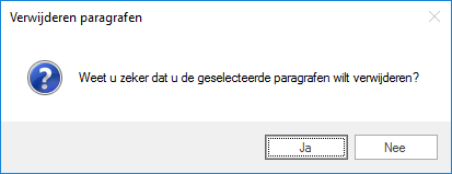 Verwijderen paragraaf