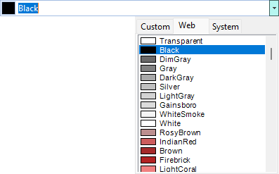 Opties - Kleurenpicker