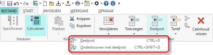 Toevoegen deelpost-onderbouwen met deelpost