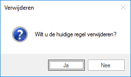 Verwijderen begrotingsregel