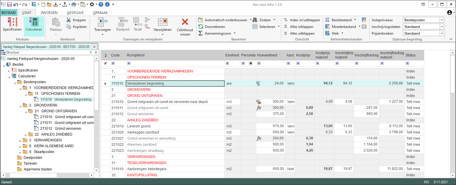 2D meten in PDF koppeling in calc