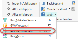 Ibis Meten in BIM verwijderd - Calc