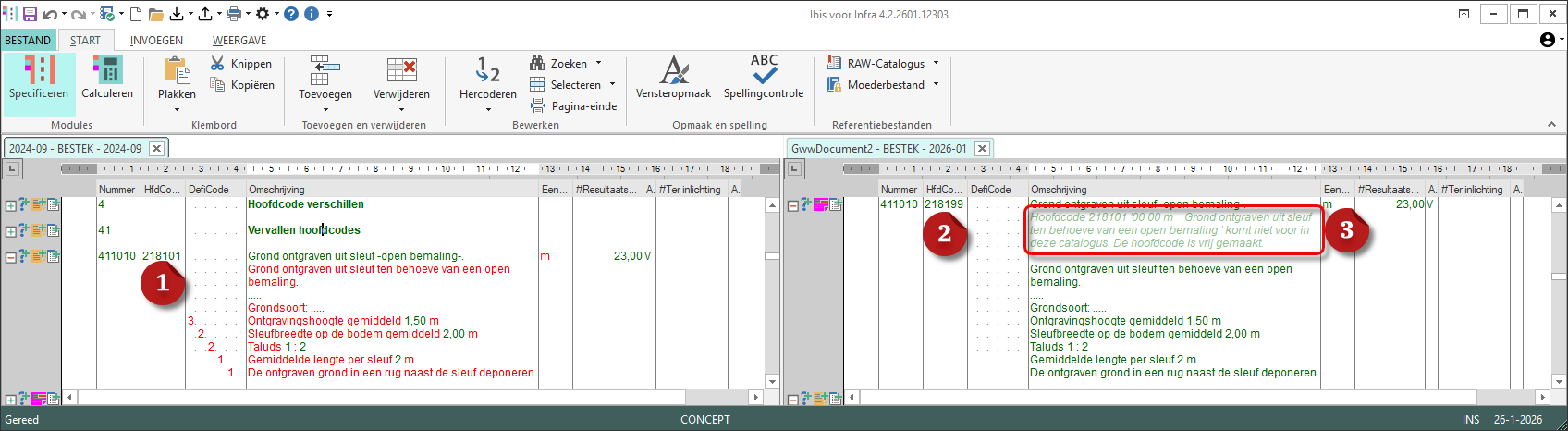 Hoofdcode vrijmaken omdat HC niet meer voorkomt