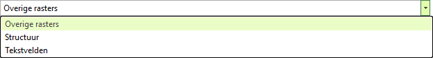 Opties-Algemeen-Lettertype - uitklaplijst rasters