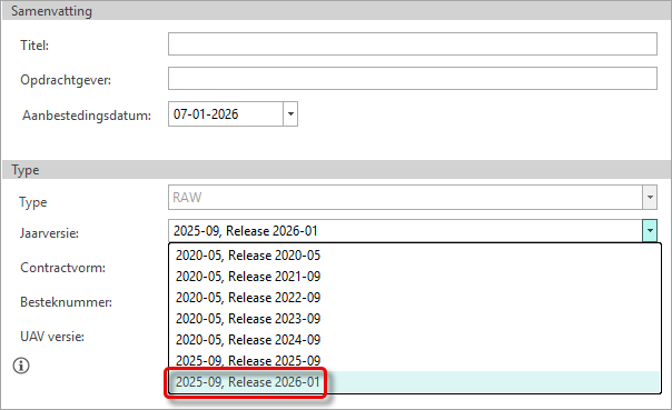 Eigenschappen - RAW 2026