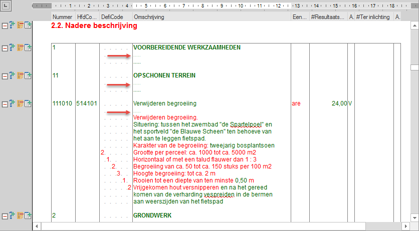 Scherm tbv aantekeningen