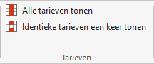 Groep tarieven