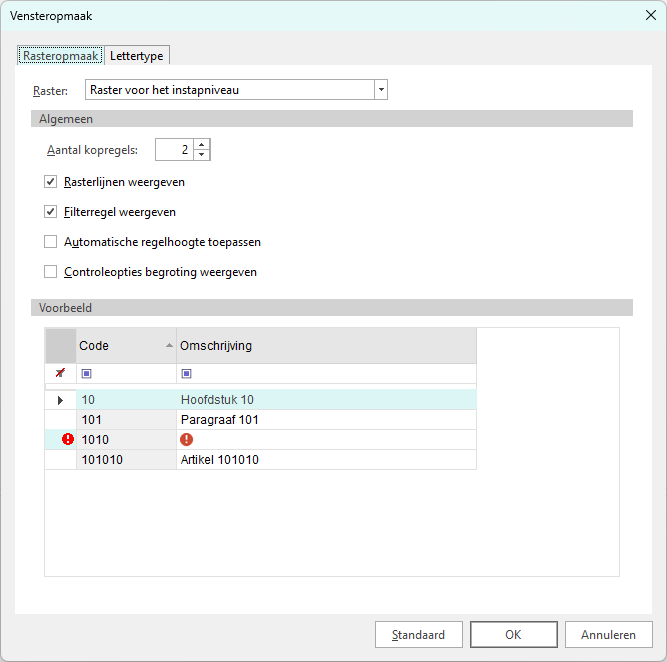Vensteropmaak Calc - New