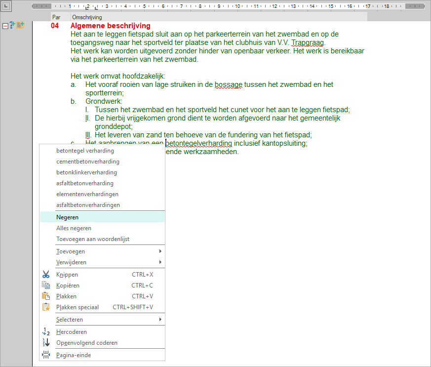 Spellingcontrole in editor