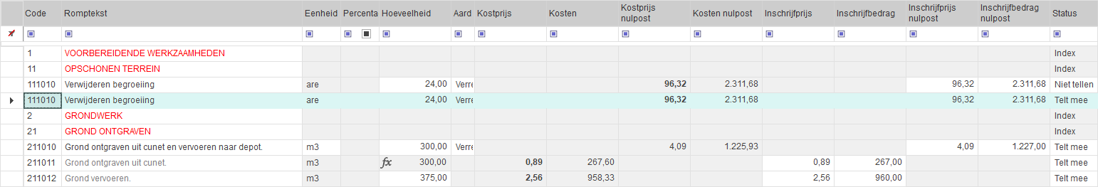 Kopiëren en plakken door slepen - resultaat