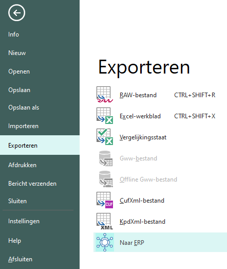 Lint Bestand Exporteren Calc