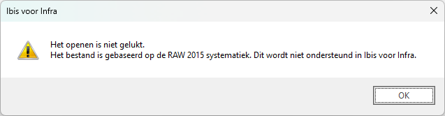 Openen bestand - oude Catalogusversie 2015