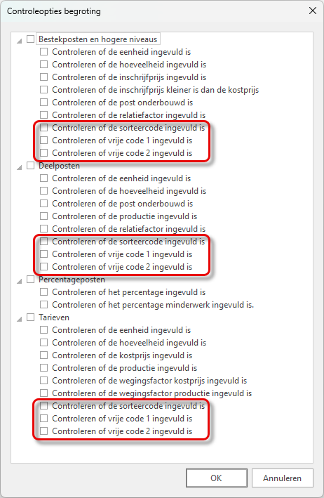 Controleopties begroting - v3.1