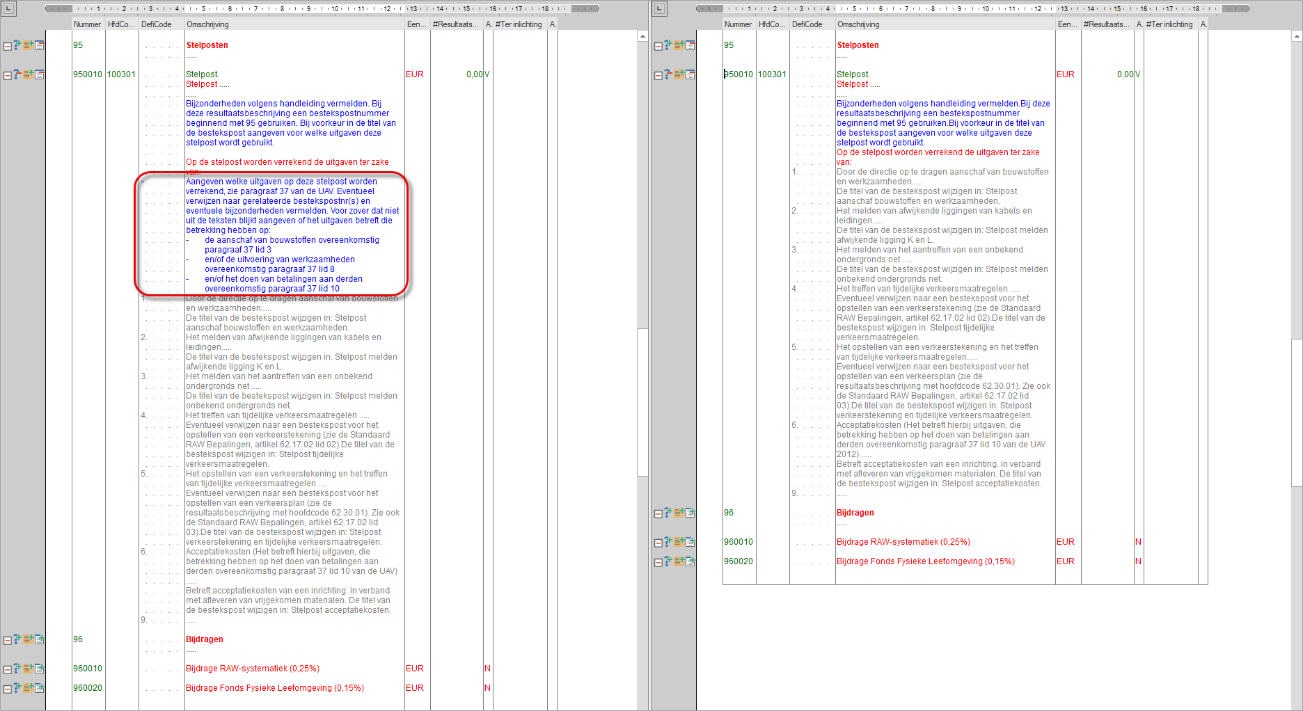 Globale aanwijzingsteksten in v4.0