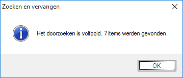 Zoeken - aantal items gevonden