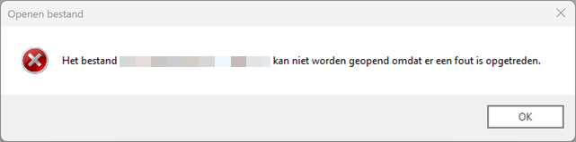 Openen bestand - laatste vangnet