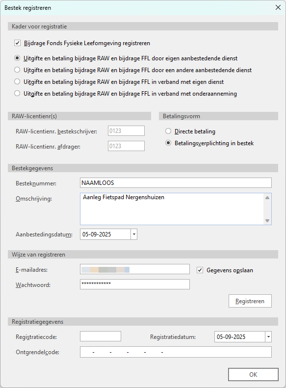 Registreren bestek webservice - vanaf 01-01-2026