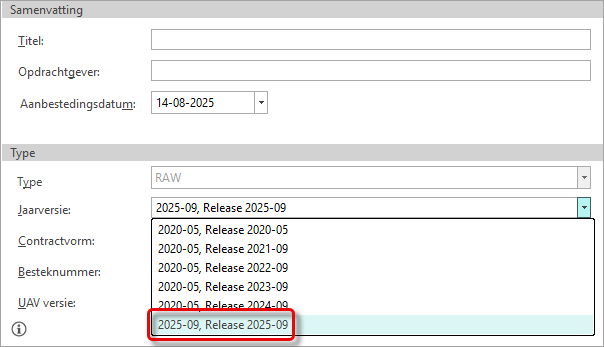 Eigenschappen - RAW 2025