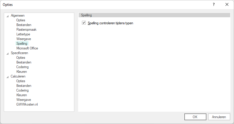 Opties-Algemeen-Spelling